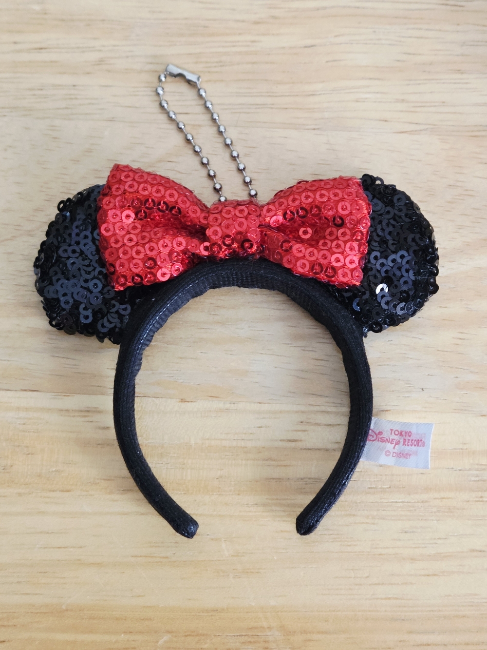 Tokyo Disney Resort Minnie Mouse Headband Keychain Bag Charm